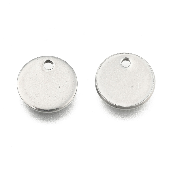 

PandaHall 304 Stainless Steel Stamping Blank Tag Flat Round Charms Pendants, Stainless Steel Color, 8x1mm, Hole: 1mm 304 Stainless Steel...