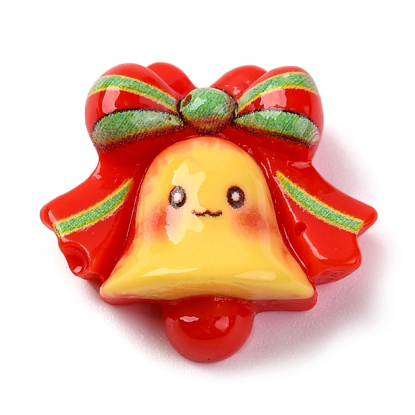 カラフルなクリスマステーマの樹脂カボション
