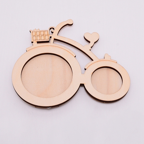 

PandaHall Unfinished Wooden Photo Frames, For Arts and Crafts DIY Painting Projects, Bike, BurlyWood, 150x10.5x138mm Wood Vehicle Orange