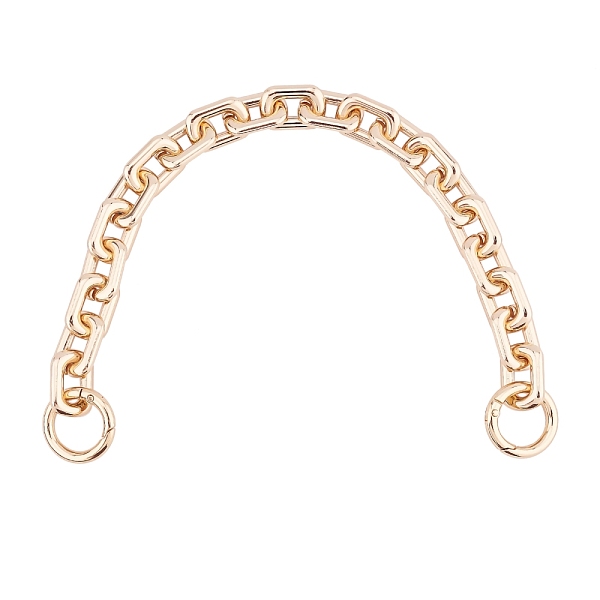 

PandaHall Bag Strap Chains, Alloy Cable Chains, with Lobster Claw Clasps, Golden, 360mm, Link: 25x18x4.5mm, Clasp: 28x4mm, Inner: 19mm Alloy