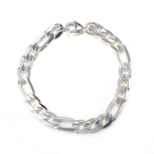 

PandaHall 304 Stainless Steel Figaro Chain Bracelets, with Lobster Claw Clasps, Silver Color Plated, 8-1/4 inch(210mm), 8.5mm 304 Stainless...