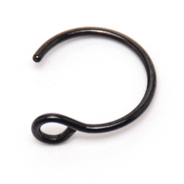 

PandaHall Nose Ring Hoop, 304 Stainless Steel Piercing Body Jewelry for Her, Electrophoresis Black, 9.5x9.5x1mm, Pin: 1mm, Hole: 1.5mm 304...