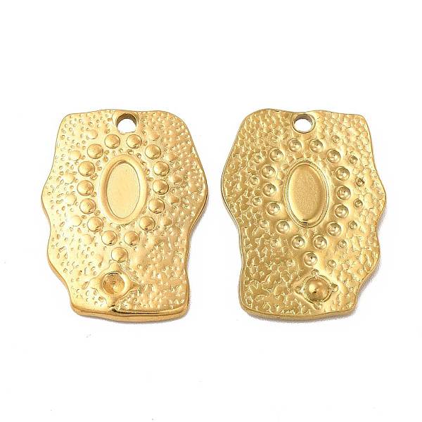 

PandaHall Ion Plating(IP) 304 Stainless Steel Pendant Cabochon Settings, Nuggets, Golden, Tray: 6.5x4mm, Fit for Rhinestone: 1.6mm...