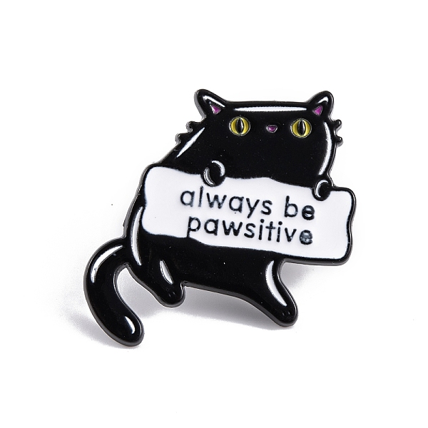 

PandaHall Cat Shape Enamel Pins, Black Alloy Brooches for Backpack Clothes, White, 26x27x1.5mm Alloy+Enamel Cat Shape White