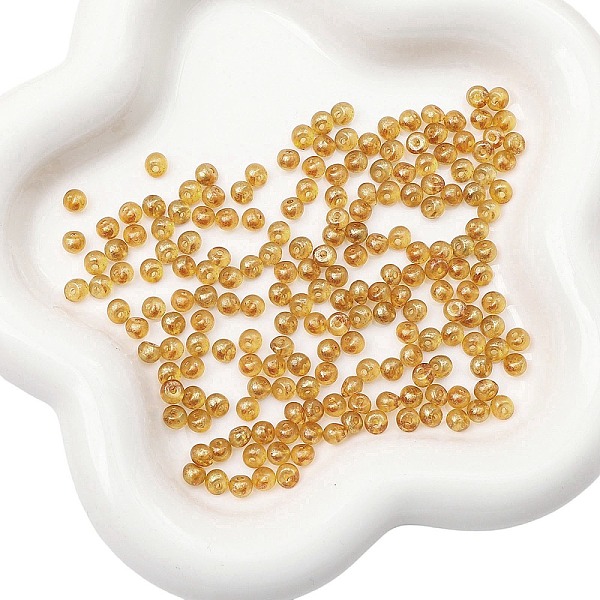 

PandaHall Transparent Acrylic Beads, Goldenrod, 5x4mm, Hole: 1.2mm, about 100pcs/Set Acrylic Gold