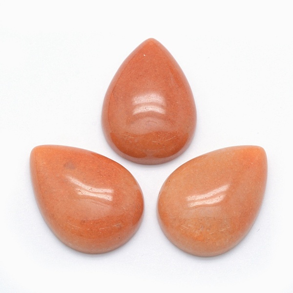 

PandaHall Natural Aventurine Cabochons, Teardrop, 25x18x7mm Aventurine Teardrop