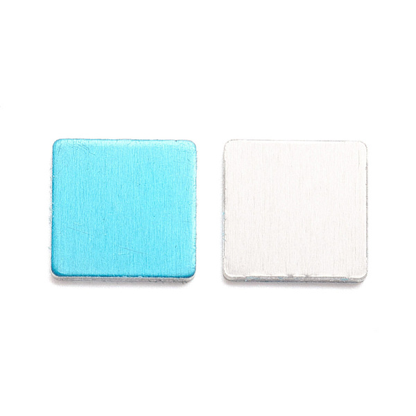 

PandaHall Blank Aluminum Custom Engraving Name Plate, Business Card Blanks, Square, Platinum, 16x16x1.5mm Aluminum Square