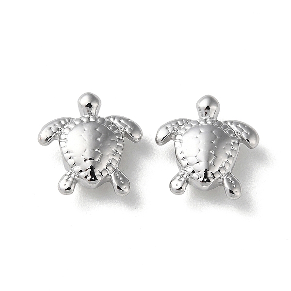

PandaHall Rack Plating Brass Beads, Sea Turtle, Platinum, 10x10x4mm, Hole: 1.2mm Brass Turtle