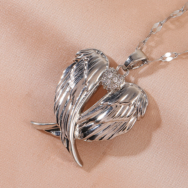 Heart Wing Brass Cl… - image