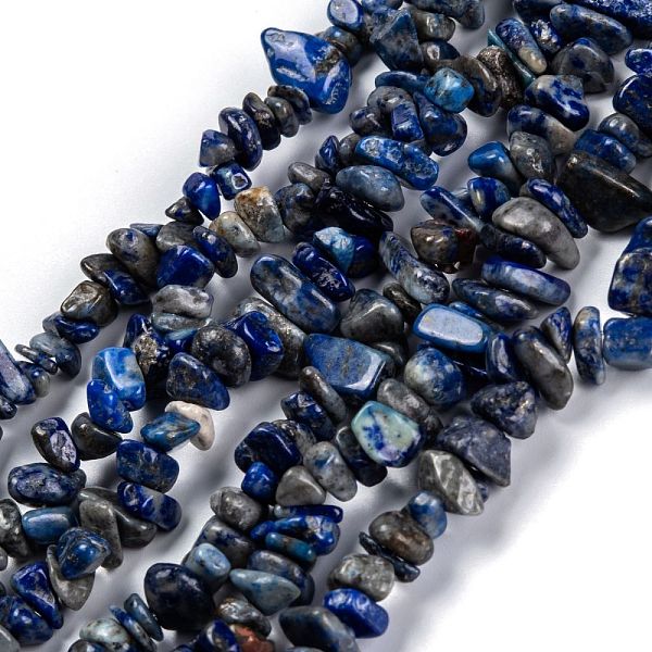 

PandaHall Natural Lapis Lazuli Beads Strands, Grade AB, Chip, 3~16x3~8mm, Hole: 0.7mm, 32.28''(82cm) Lapis Lazuli Chip