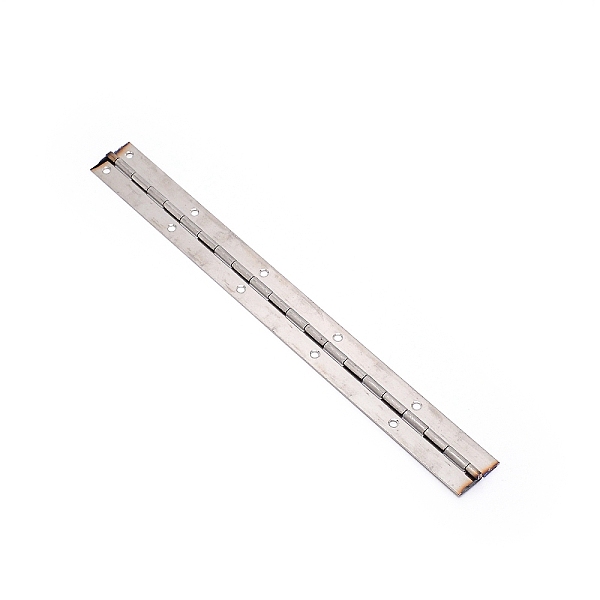 

PandaHall Stainless Steel Hinges, Folding Hinge Tools, for Furniture, Stainless Steel Color, 302x31x1.5mm, Hole: 4mm Stainless Steel