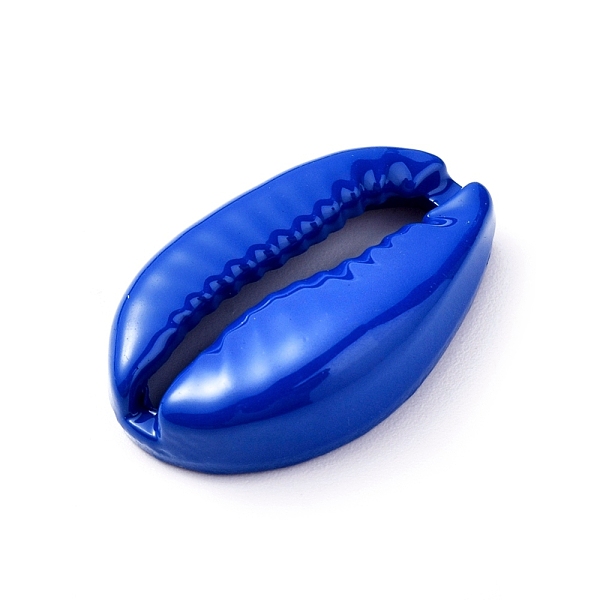 

PandaHall Baking Painted Alloy Beads, Cowrie Shell Shape, Blue, 19.4x12.5x5mm Alloy Shell Shape Blue