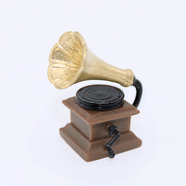 Miniature Resin Phonograph
