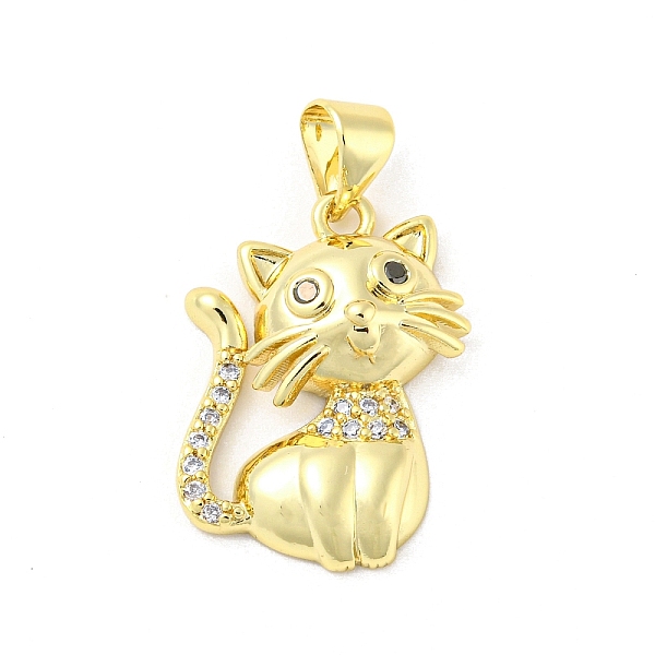 

PandaHall Brass Micro Pave Cubic Zirconia Pendants, Cat Shape, Black, 20x17x4.7mm, Hole: 5x3.5mm Brass+Cubic Zirconia Cat Shape Black