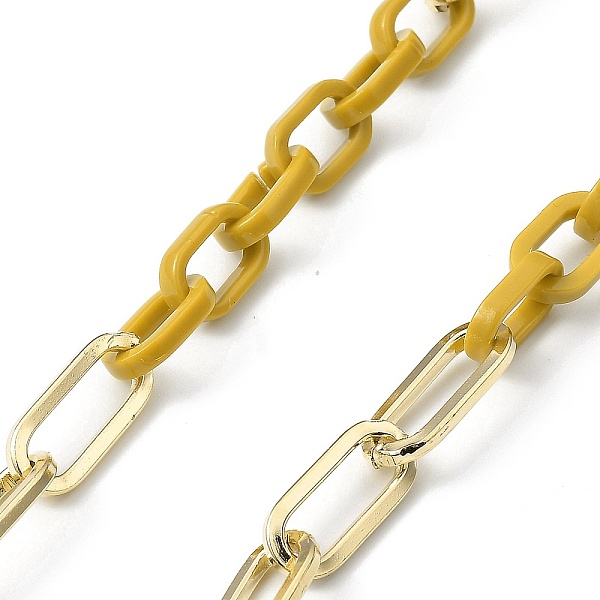 

PandaHall Eyeglasses Chains, Neck Strap for Eyeglasses, with Cellulose Acetate(Resin) & Iron Paperclip Chains, 304 Stainless Steel Lobster..., Gold