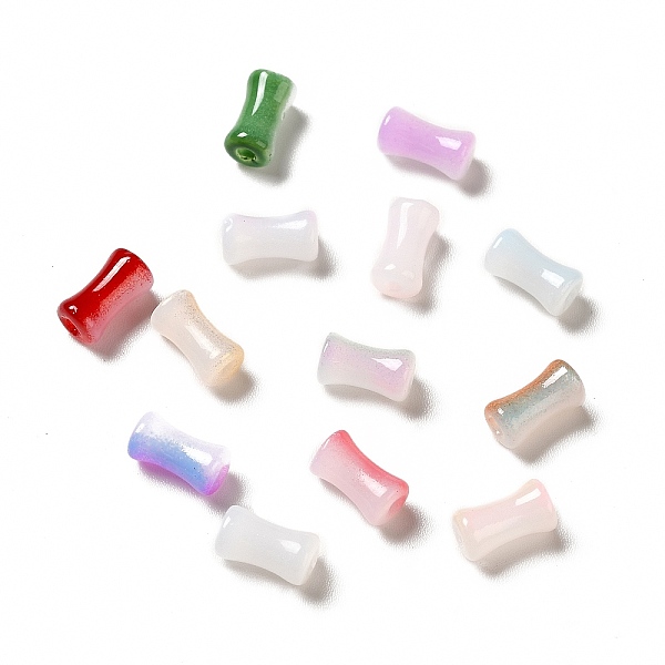

PandaHall Opaque Spray Painted Glass Beads, Drum, Mixed Color, 8x4mm, Hole: 1.4mm Glass Drum Multicolor