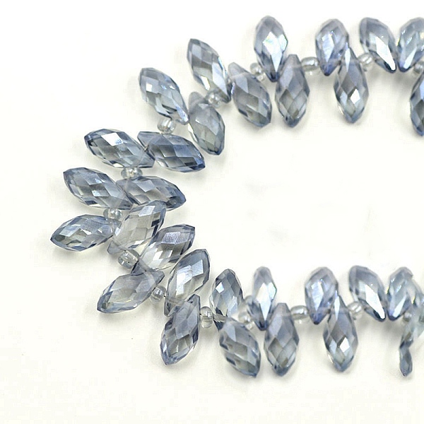 Electroplate Transparent Glass Beads