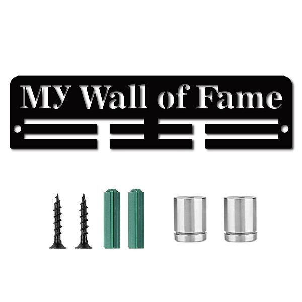

PandaHall CREATCABIN Acrylic Medal Holder My Wall of Fame Medal Holder Display Rack Stand Wall Mount Hanger Hanging for Home Badge 2 Lines...
