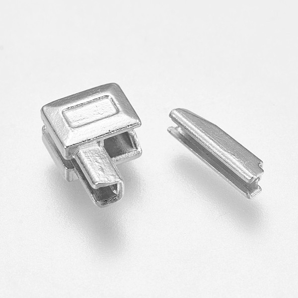 

PandaHall Clothing Accessories, Zinc Alloy Zipper Repair Accessories Insert Box and Pin Fix Retainer, Platinum, 10x7x4.5mm, Pin...