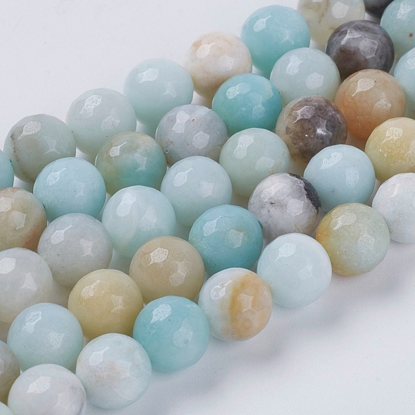 Perles D'amazonite De Fleurs Naturelles