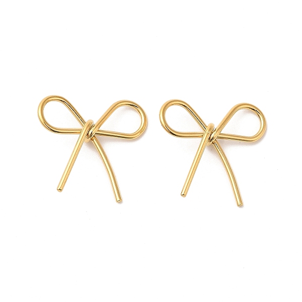 

PandaHall 304 Stainless Steel Pendants, Bowknot Charm, Real 18K Gold Plated, 19x21x4.5mm, Hole: 8x5.5mm 304 Stainless Steel Bowknot