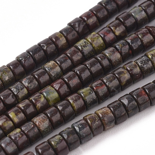

PandaHall Natural Dragon Blood Beads Strands, Flat Round/Disc, 4x2mm, Hole: 0.7mm, about 154pcs/strand, 15.43 inch(39.2cm) Dragon Blood Disc