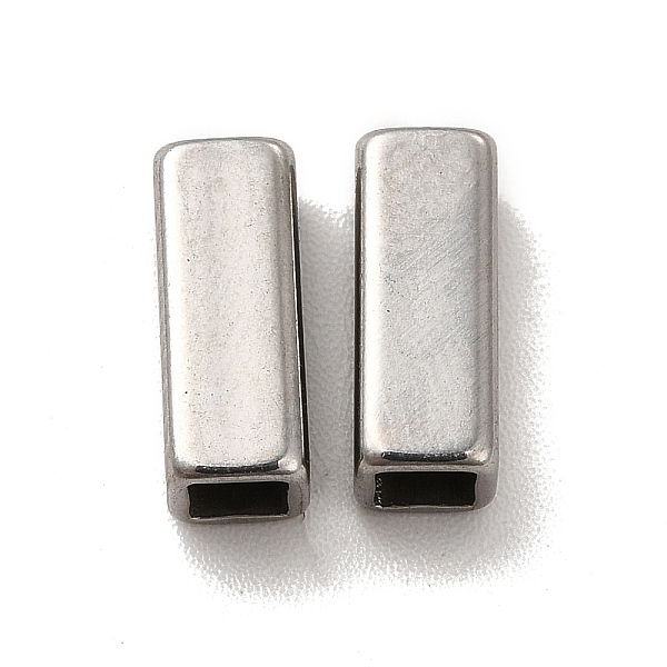 

PandaHall 304 Stainless Steel Beads, Rectangle, Stainless Steel Color, 10x4x4mm, Hole: 2.5x2.5mm 304 Stainless Steel Rectangle