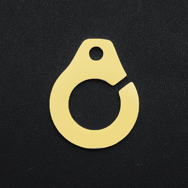 

PandaHall 201 Stainless Steel Links Connectors, Laser Cut, Handcuffs, Golden, 19x15x1mm, Hole: 2mm 201 Stainless Steel Others