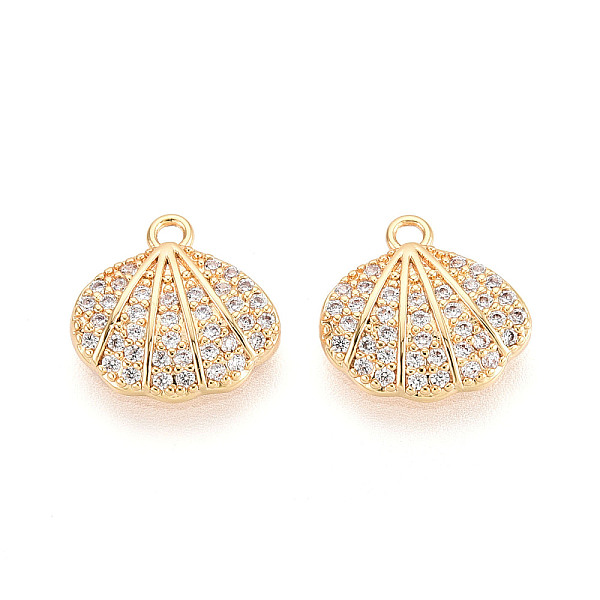 Brass Micro Pave Cl… - image