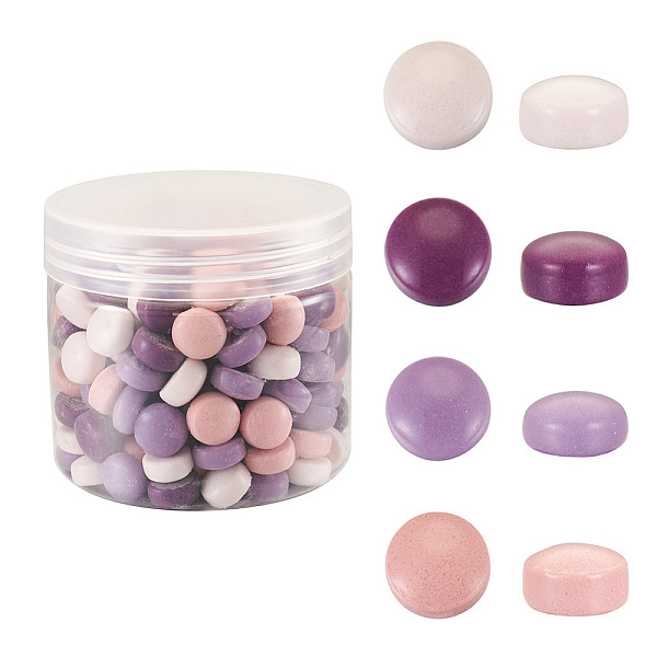 

PandaHall Glass Cabochons, Mosaic Tiles, for Home Decoration or DIY Crafts, Flat Round, Mixed Color, 11.5~12.5x6.5mm, 200pcs Glass Flat..., Multicolor