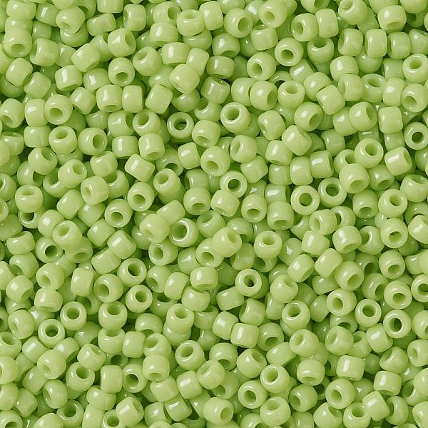 

PandaHall TOHO Round Seed Beads, Japanese Seed Beads, (44) Opaque Sour Apple, 11/0, 2.2mm, Hole: 0.8mm, about 5555pcs/50g Glass Green
