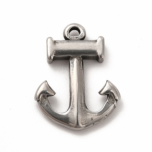 

PandaHall 304 Stainless Steel Pendants, Anchor, Stainless Steel Color, 18x14x3mm, Hole: 1.2mm 304 Stainless Steel Anchor & Helm