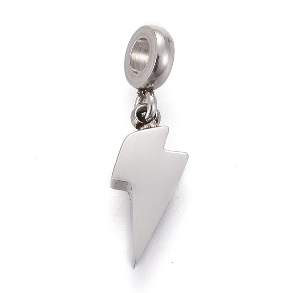 

PandaHall 304 Stainless Steel Pendants, with Tube Bails, Manual Polishing, Lightning, Stainless Steel Color, 16.8mm, Pendant: 11x4.3x1.7mm...