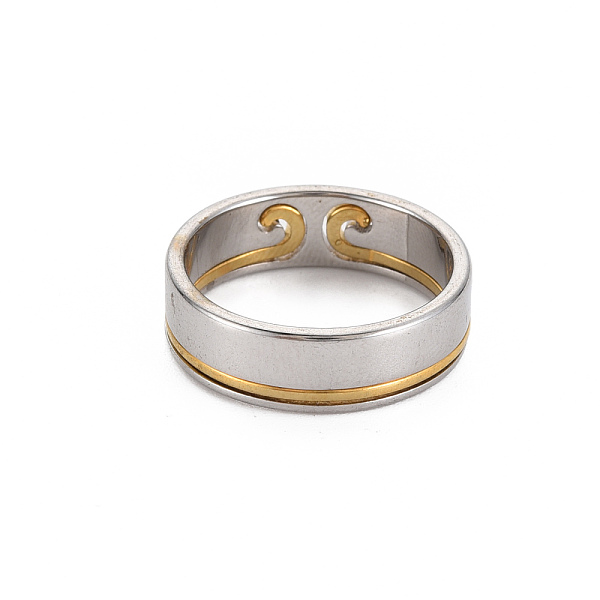 

PandaHall Men's 201 Stainless Steel Finger Ring, Cadmium Free & Lead Free, Stainless Steel Color, US Size 7 1/2(17.7mm) 201 Stainless Steel