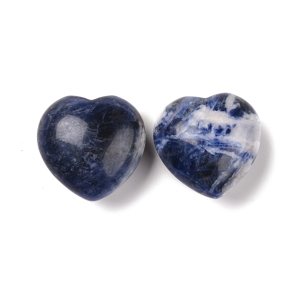 Natural Sodalite Heart Love Stone