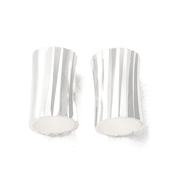 

PandaHall Brass Bead, Column, Silver, 12x8mm, Hole: 7mm Brass Column