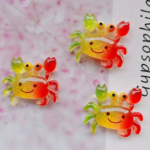 海洋生物をテーマにした樹脂カボション