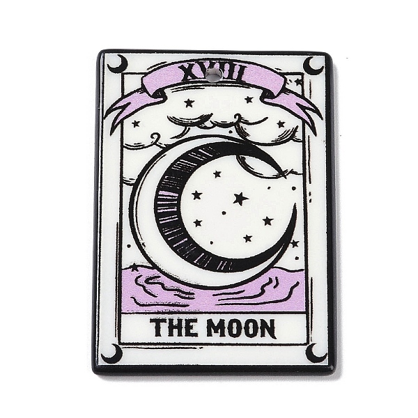 

PandaHall Halloween Acrylic Pendants, Moon, 41x28x2.5mm, Hole: 2mm Acrylic Moon
