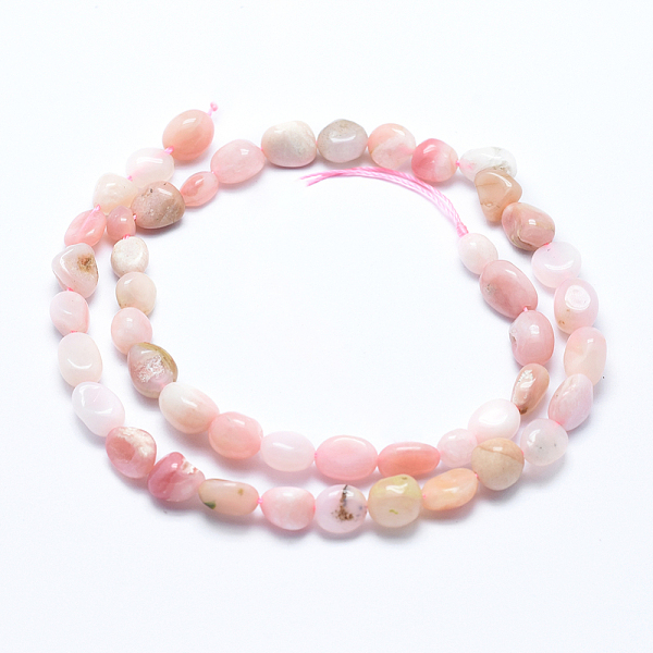 

PandaHall Natural Pink Opal Beads Strands, Tumbled Stone, Nuggets, 6~8mm, Hole: 0.8mm, about 45~47pcs/strand, 15.7 inch(40cm) Pink Opal...
