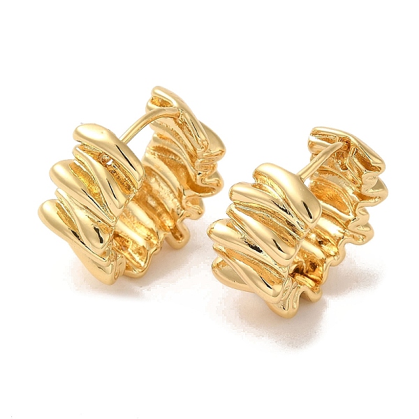

PandaHall Brass Earrings for Women, Real 18K Gold Plated, 19x9mm Brass