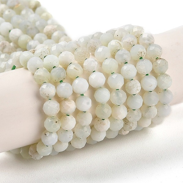 

PandaHall Natural Green Opal Beads Strands, Faceted, Round, 4~4.5x4~5mm, Hole: 0.7mm, about 90~94pcs/strand, 15.35''(39~39.5cm) Green Opal...