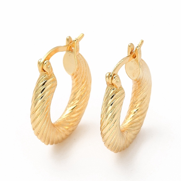 

PandaHall Rack Plating Brass Round Hoop Earrings for Women, Cadmium Free & Lead Free, Real 18K Gold Plated, 23x4x20mm, Pin: 0.7x1.5mm Brass...
