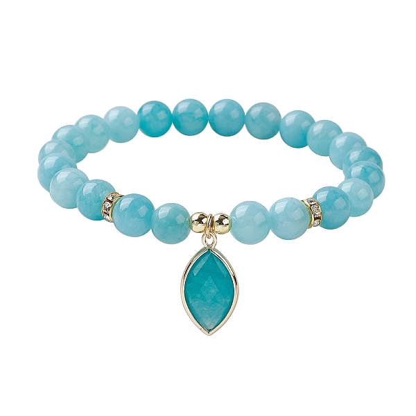 Natürliche Jade Stretch-Armbänder