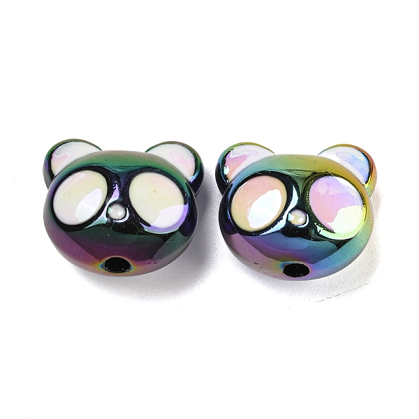 

PandaHall UV Plating Iridescent Acrylic Beads, AB Color, Panda, Black, 17x18.5x12.8mm, Hole: 2.5mm Acrylic Panda Black
