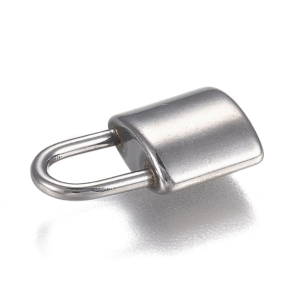 

PandaHall 304 Stainless Steel Pendants, Pad Lock, Stainless Steel Color, 17x9.5x5mm, Hole: 7x4.5mm 304 Stainless Steel Lock