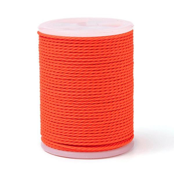 

PandaHall Round Waxed Polyester Cord, Taiwan Waxed Cord, Twisted Cord, Dark Orange, 1mm, about 12.02 yards(11m)/roll Waxed Polyester Cord...
