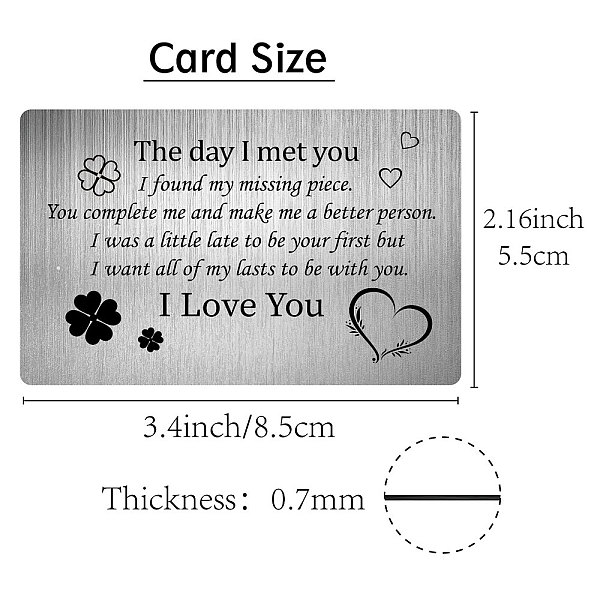 Rectangle 201 Stainless Steel Custom Blank Thermal Transfer Wallet Card