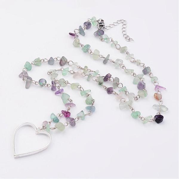 Gemstone Beads Pendant Necklaces
