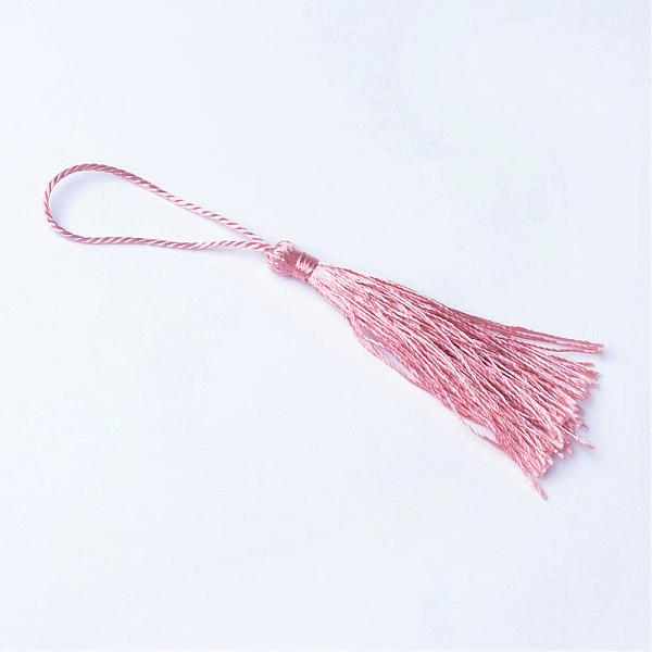 

PandaHall Polyester Tassel Decorations, Pendant Decorations, Indian Red, 130x6mm, Tassel: 70~90mm Polyester Red