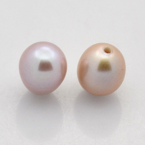 

PandaHall Natural Cultured Freshwater Pearl Beads, Half Drilled, Rice, Grade AAA, Mixed Color, 6~9x5~6mm, Half Hole: 1mm Pearl Rice..., Multicolor